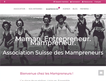 Tablet Screenshot of mampreneurs.ch